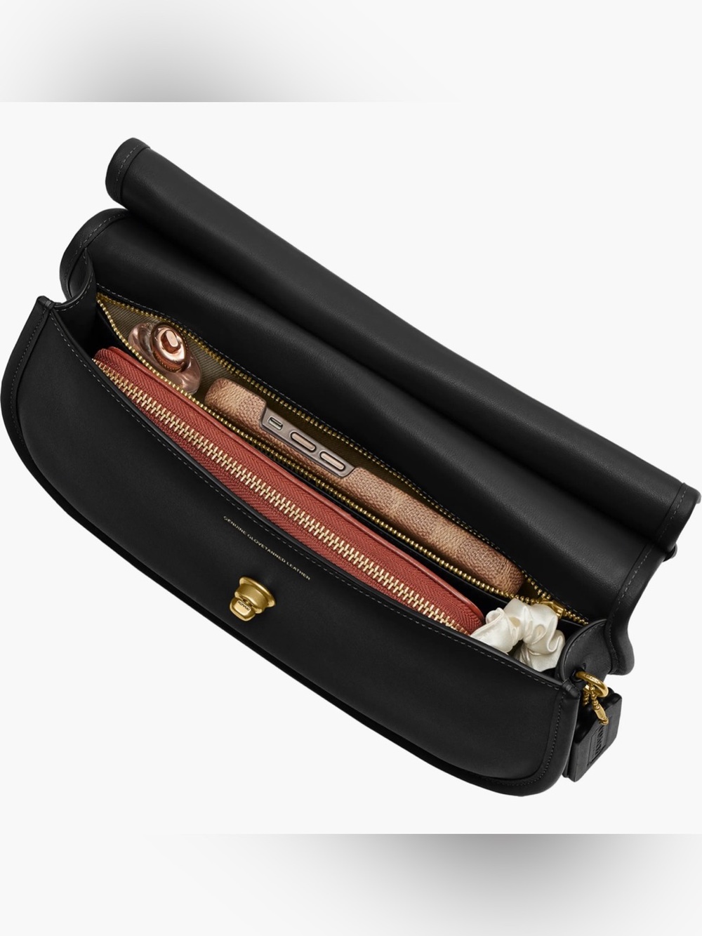 Coach Black Shoulder Bag with Gold Hardware - Picture 9 of 11
